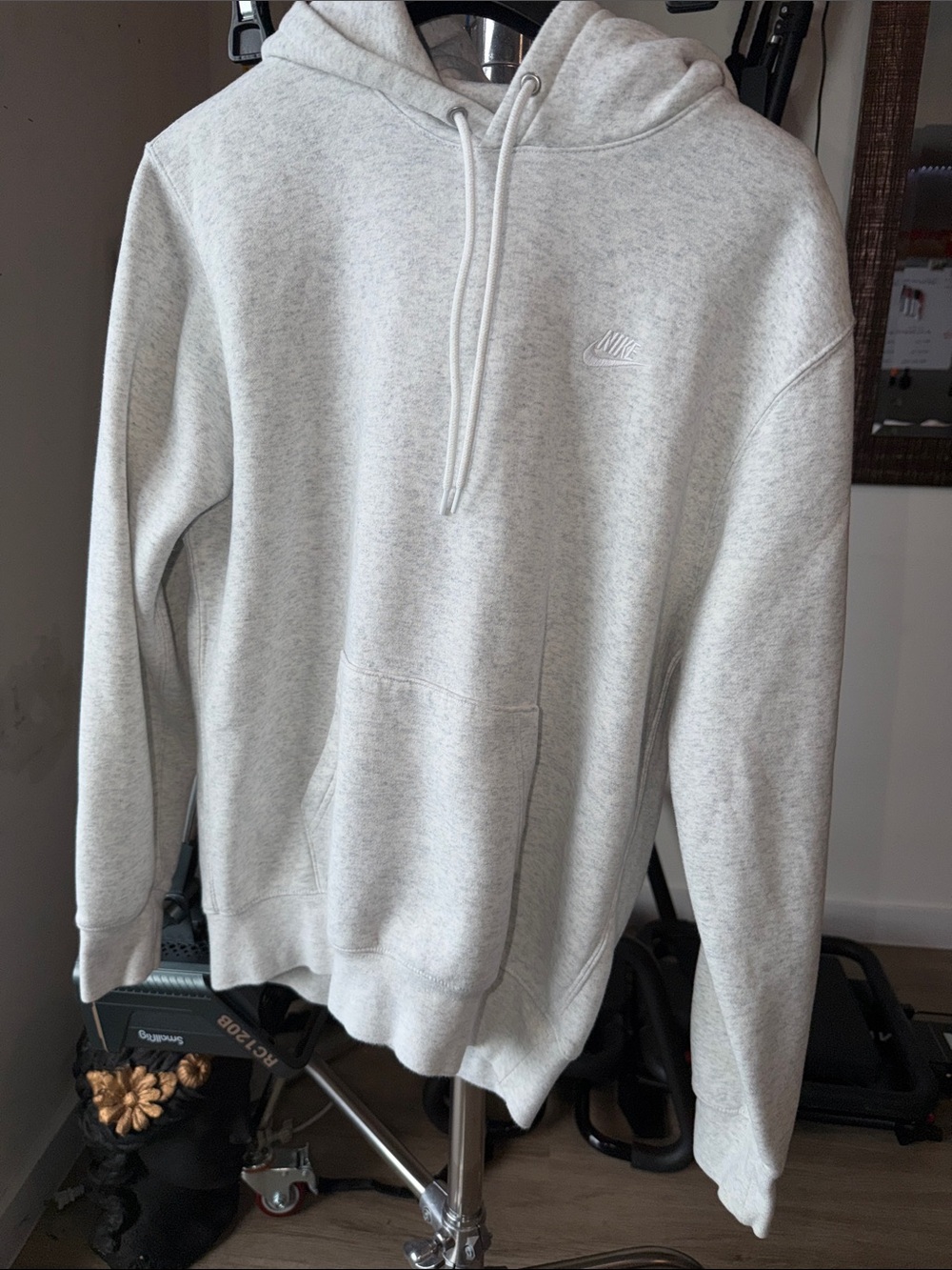 Nike Light Gray Crewneck Hoodie